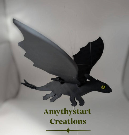 Night Dragon Flying Ceiling Dancer