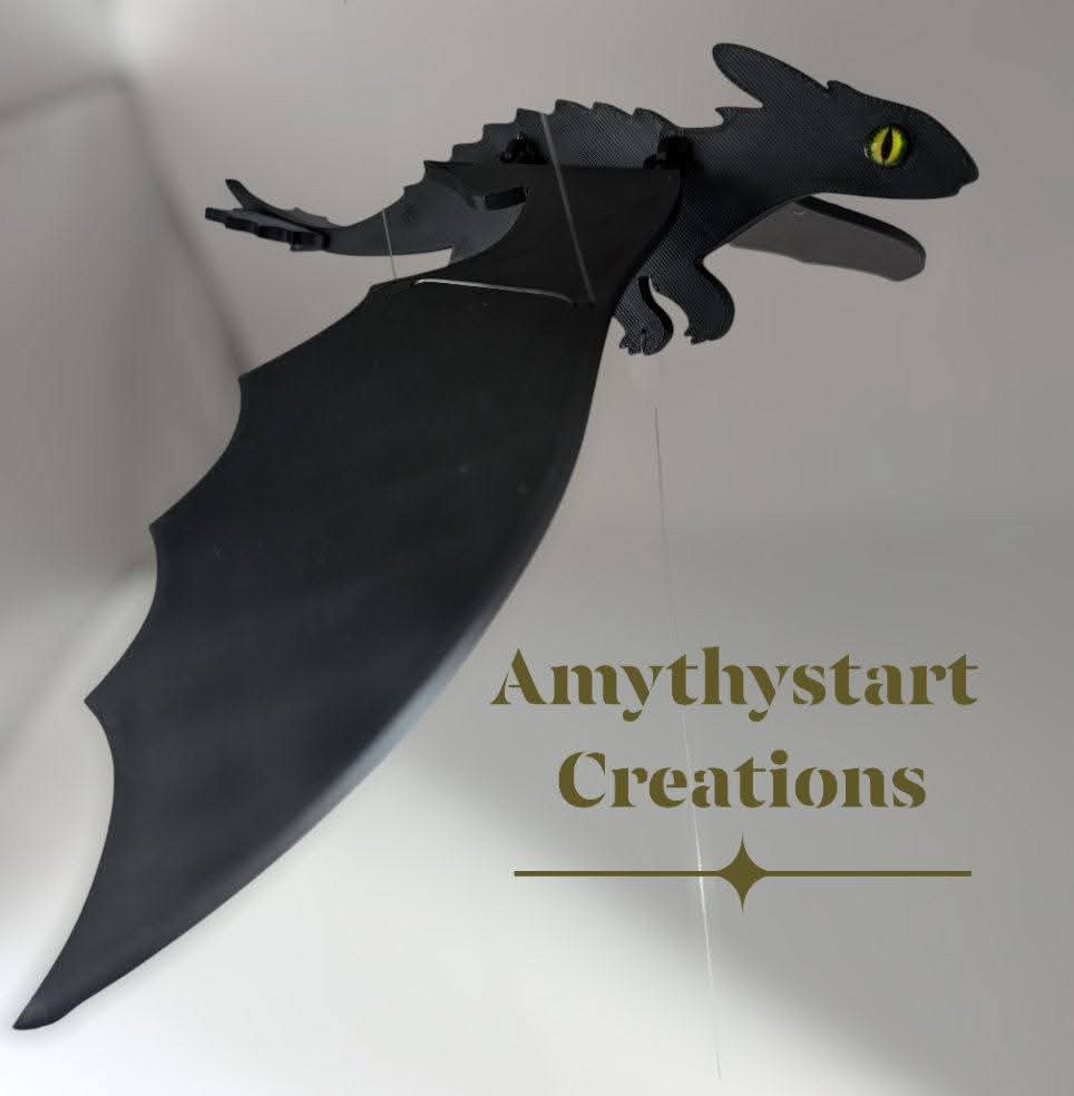 Night Dragon Flying Ceiling Dancer